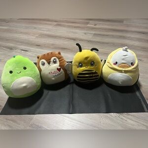 Set of 4 small squishmallows